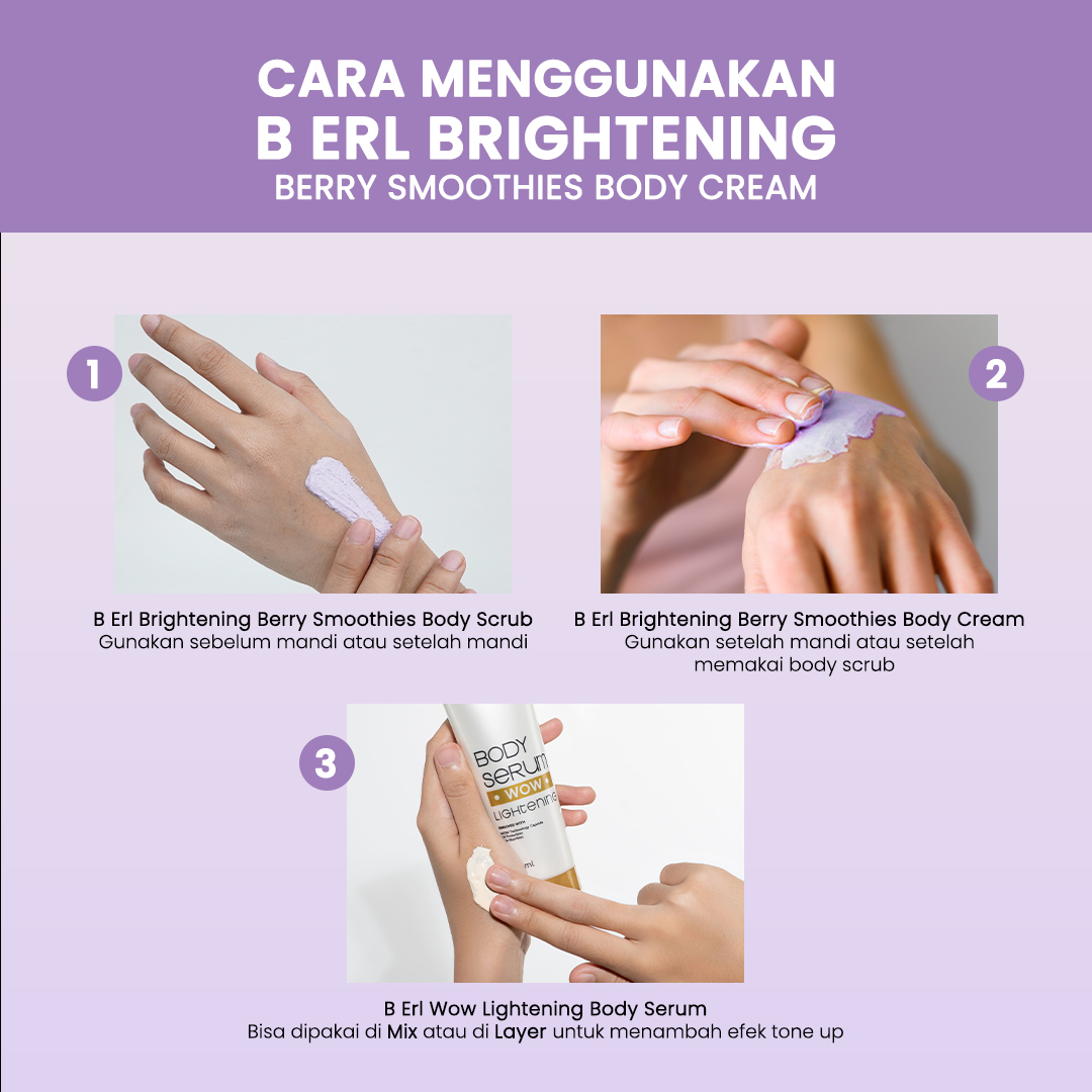 B ERL BRIGHTENING BERRY SMOOTHIES BODY CREAM