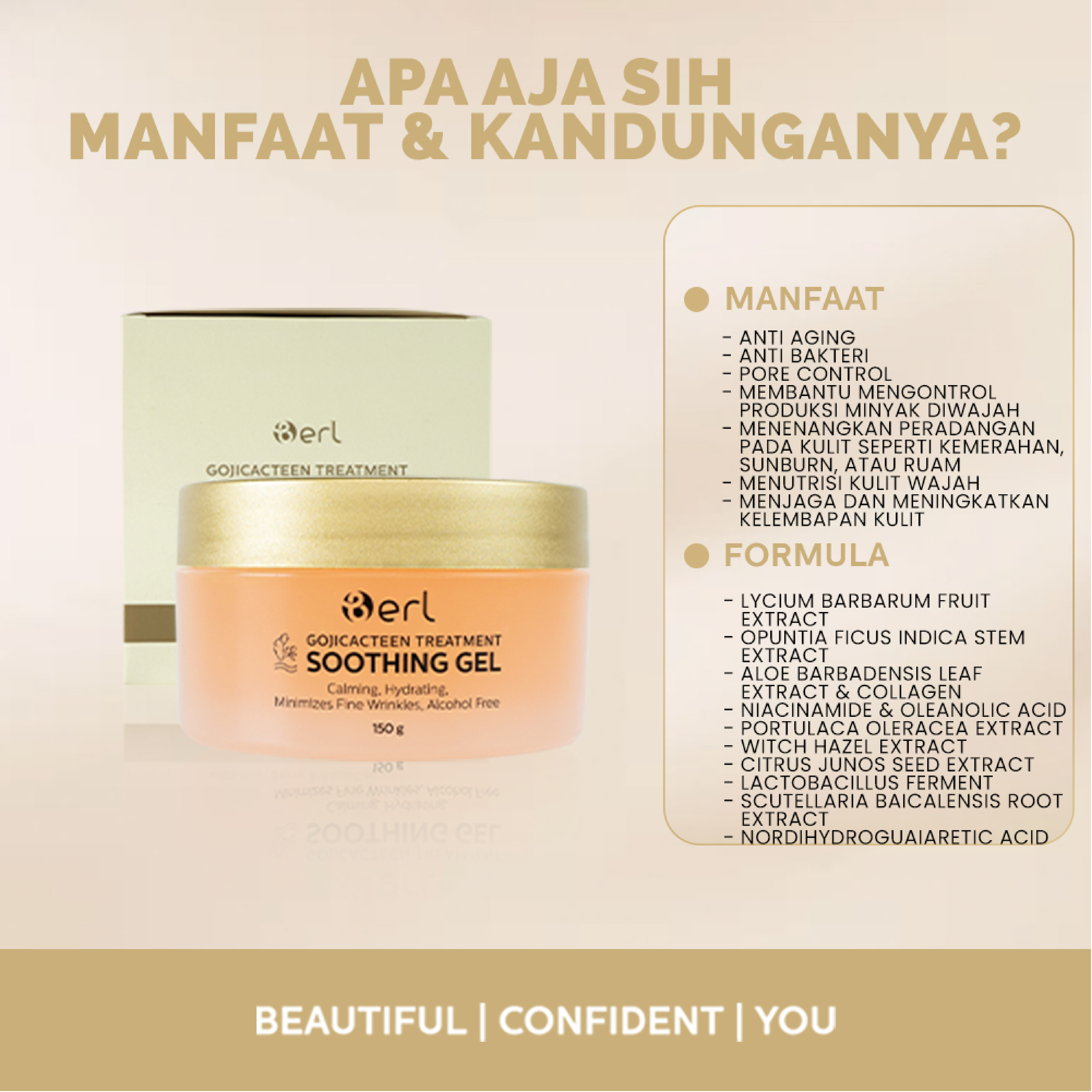 B ERL GOJICACTEEN TREATMENT SOOTHING GEL