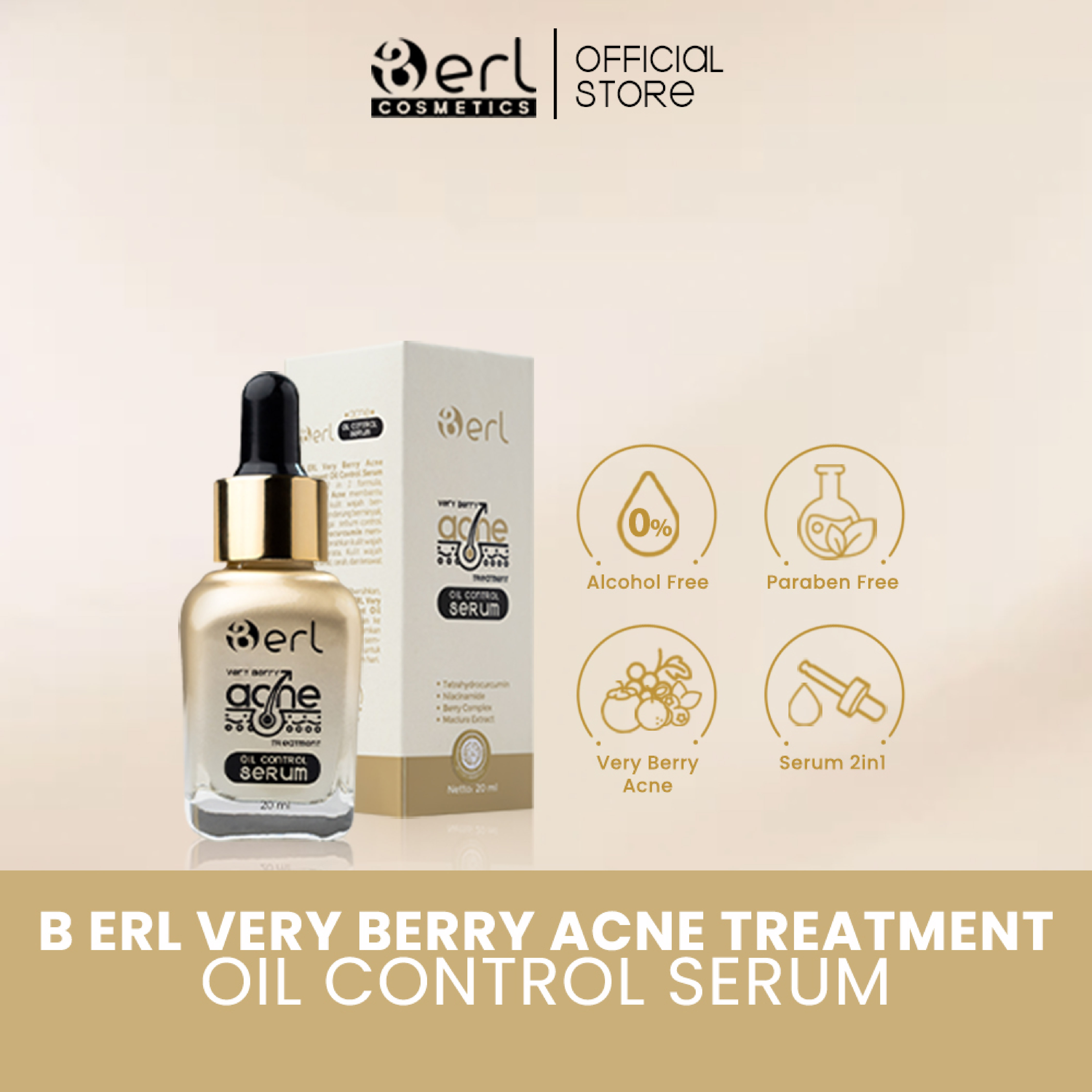 B ERL VERY BERRY ACNE TREATMENT OIL CONTROL SERUM