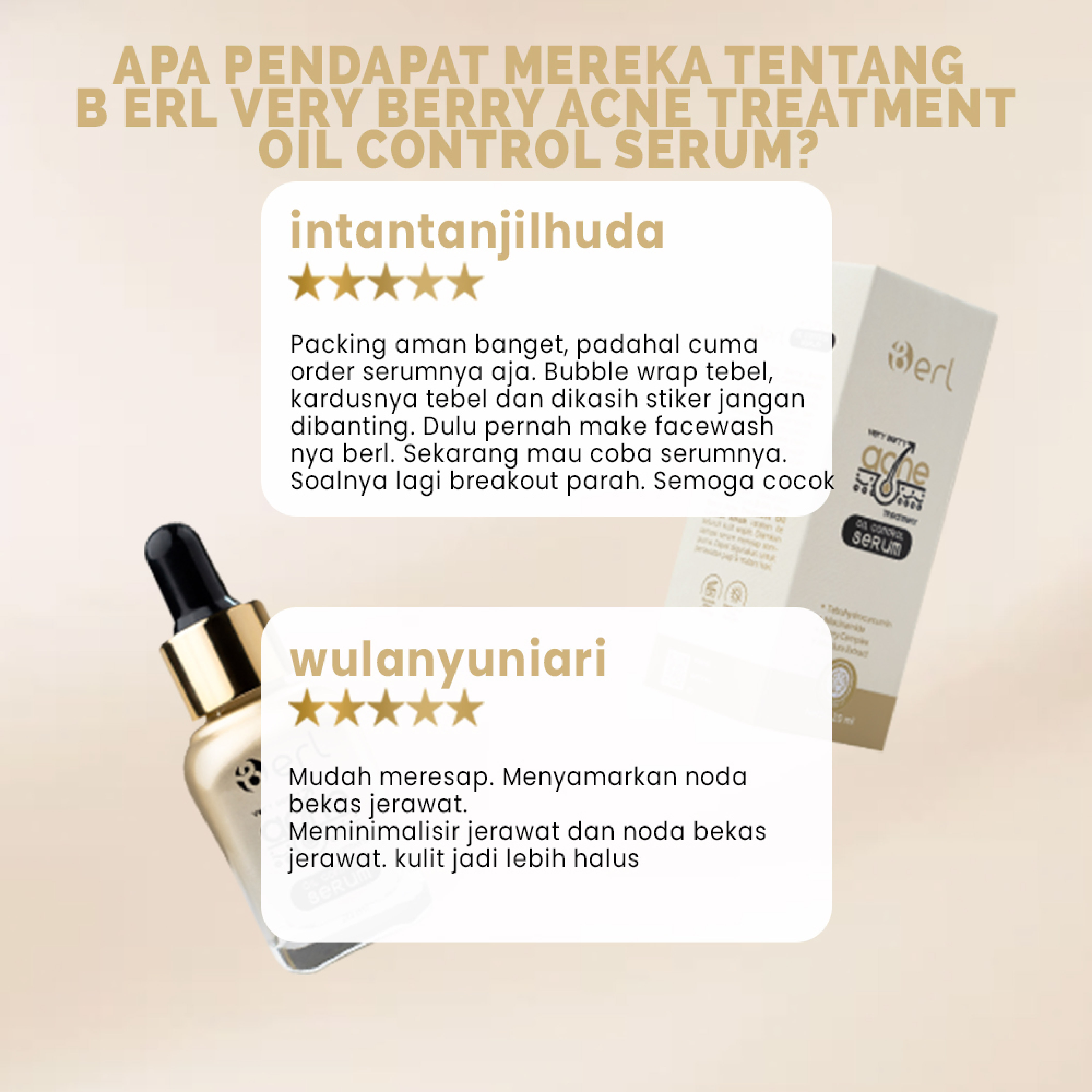 B ERL VERY BERRY ACNE TREATMENT OIL CONTROL SERUM