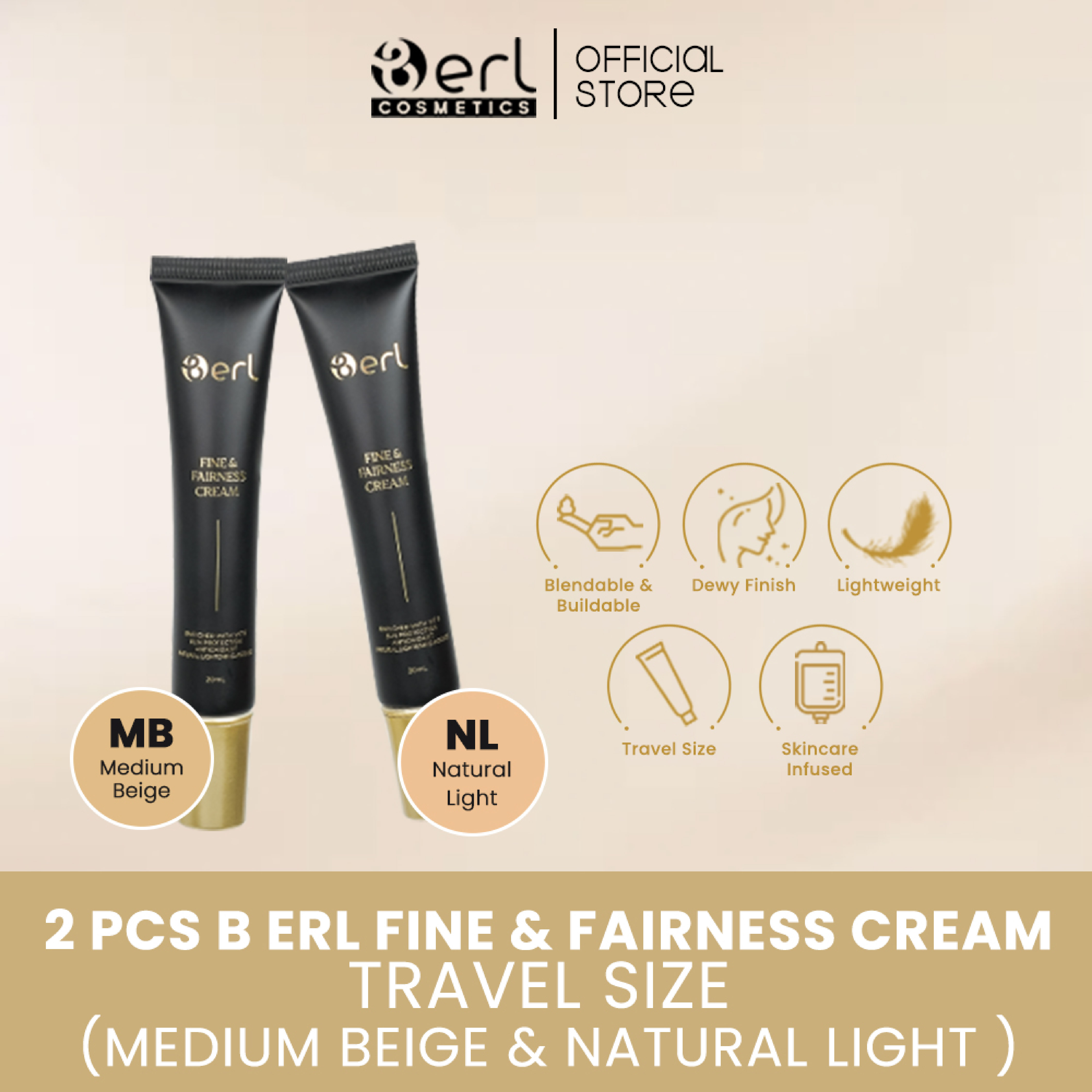 BUNDLING FFC (1 MEDIUM BEIGE + 1 NATURAL LIGHT)